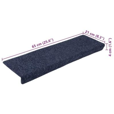 Trapmatten Zelfklevend 20 stuks 65x21x4 cm Antraciet Rechthoekige Rand