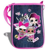 L.O.L. Surprise! schoudertasje meisjes 25 x 18 cm roze/jeansblauw - thumbnail
