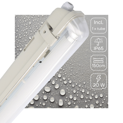 LED&apos;s Light LED TL lamp met sensor 150 cm - Bewegingssensor en nachtsensor - Waterdicht - 3100 lm