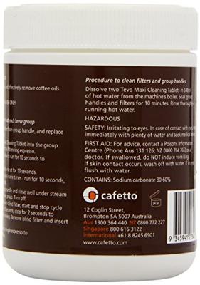 Cafetto Tevo® Maxi - reinigingstabletten voor koffiemachines (2,5 gram) - 150 stuks Cafetto Tevo® Maxi - reinigingstabletten voor koffiemachines (2,5 gram) - 150 stuks