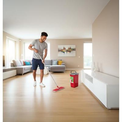 GreenBlue vlakmop met emmer en wringer, twee microvezel HQ-patronen, inhoud 5,7L, MaxiClean GB870