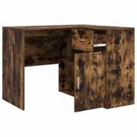 Hoekbureau 2 pcs Gerookt eiken 102 x 50 x 75 cm Bewerkt hout - thumbnail