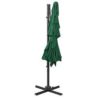 Parasol 4-laags met aluminium paal 250x250 cm groen - thumbnail