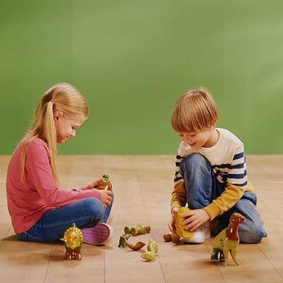 Magnetisch speelgoed - KLEIN - 4 grote dinosaurussen Grappige puzzel, 1+ - Stimuleert creativiteit en handvaardigheid!