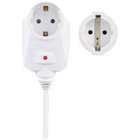 Sygonix SY-6248190 Stroom Verlengkabel 16 A Wit 1.50 m H05VV-F 3G 1,5 mm² - thumbnail