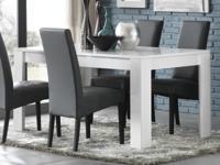 Eettafel MADONNA rechthoekig 190 cm hoogglans wit - thumbnail