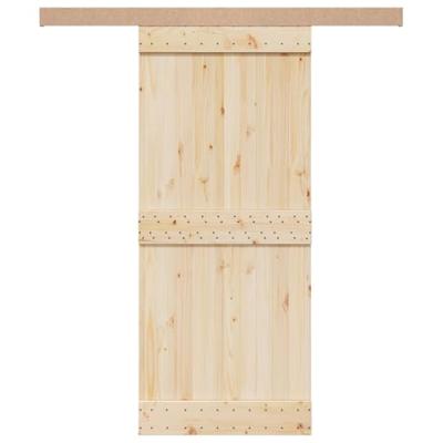 Beslagset schuifdeur 183 cm aluminiumlegering zilverkleurig