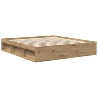 Bedframe zonder matras 200x200 cm spaanplaat artisanaal - thumbnail