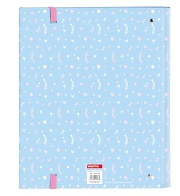 Ringmap BlackFit8 Smile Blauw Roze 27 x 32 x 3.5 cm