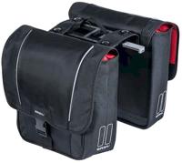 Basil sport design dubbele fietstas zwart - thumbnail