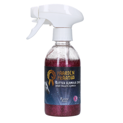 Paardenpraat TV Glitter Glamour Spray Roze Paardenpraat TV Glitter Glamour Spray Roze