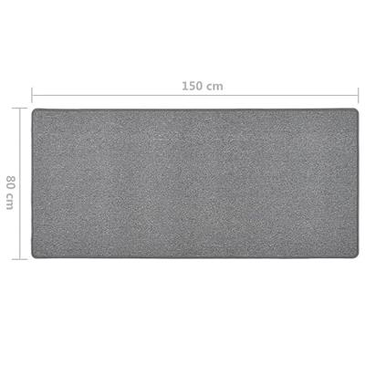 VidaXL Tapijtloper 80x150 cm donkergrijs