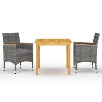 3-delige Tuinset grijs - thumbnail