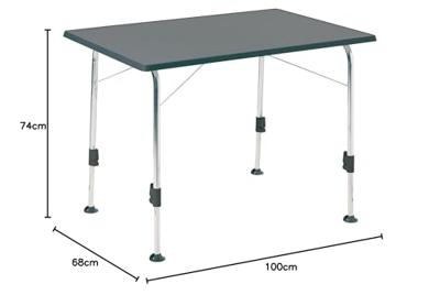 Dukdalf Stabilic 2 - Campingtafel - 100 x 60 cm - Antraciet