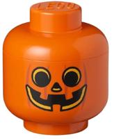 LEGO opbergbox hoofd pompoen klein 16 x 18,5 cm pp oranje - thumbnail