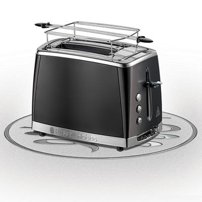 Russell Hobbs 26150-56 broodrooster 2 snede(n) 1550 W Zwart