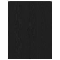 Wandkast Zwart eiken 69.5 x 34 x 90 cm Bewerkt hout - thumbnail