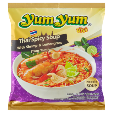 YumYum Thai Spicy Soup with Shrimp & Lemongrass (Tom Yum) 100 g bij Jumbo