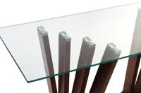 Wandtafel DKD Home Decor Bruin Transparant Kristal Walnoot 145 x 45 x 75 cm - thumbnail