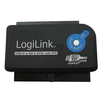 LogiLink AU0028A kabeladapter/verloopstukje usb 3.0 naar SATA/IDE LogiLink AU0028A kabeladapter/verloopstukje usb 3.0 naar SATA/IDE