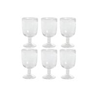 Set van bekers Home ESPRIT Transparant Kristal 300 ml 8 x 8 x 14 cm (6 Stuks) - thumbnail