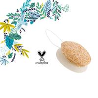 Lady Green Konjac gezichtsspons crushed walnut 1 Stuks - thumbnail