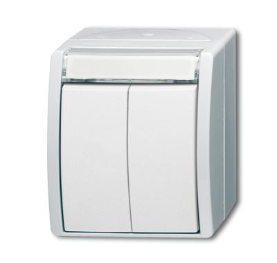 ABB 2CKA001484A0379 Toets IP44 Alpine-wit