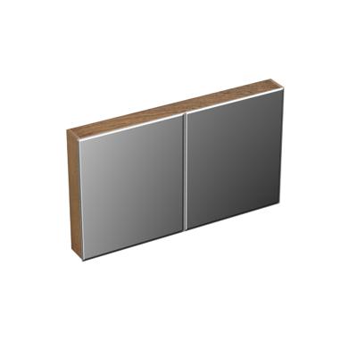 Spiegelkast Forzalaqua Uni 120x68.5x12.5 Cm 2 Deuren Tweezijdig Spiegel Eiken Castle Brown Spiegelkast Forzalaqua Uni 120x68.5x12.5 Cm 2 Deuren Tweezijdig Spiegel Eiken Castle Brown