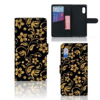 Samsung Xcover Pro Hoesje Gouden Bloemen - thumbnail