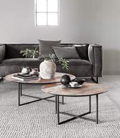 DTP Home Ronde Salontafel 'Cosmo' Teakhout, 75cm - thumbnail