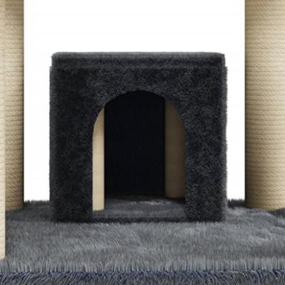 VidaXL Kattenmeubel met sisal krabpalen 171 cm donkergrijs