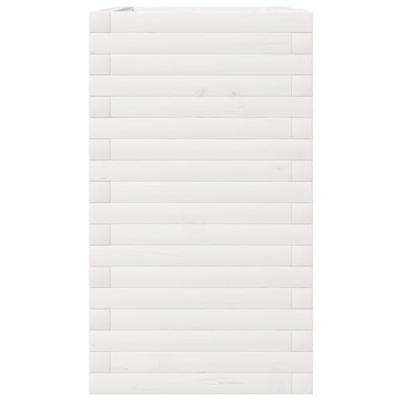 Plantenbak 90x40x72,5 cm massief grenenhout wit