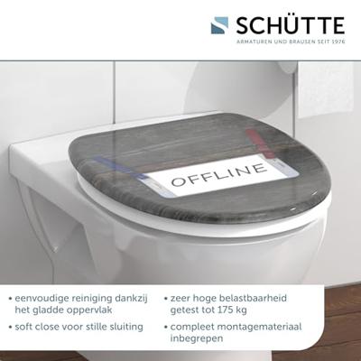Schutte Duroplast WC-bril OFFLINE met soft-close
 82157