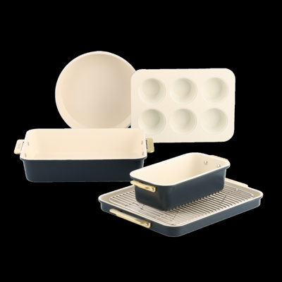 Padova Reserve Bakvormen Oxford Blue 6-delige set