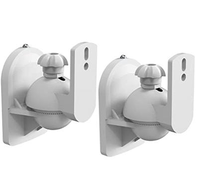 My Wall HB 6 WL Luidspreker-wandbeugel Kantelbaar, Draaibaar Afstand tot de muur (max.): 64 mm Wit 1 paar