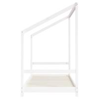 Kinderbedframe 90x190 cm massief grenenhout wit - thumbnail