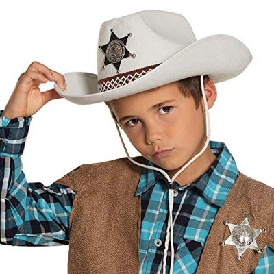 Kinderhoed Butch Sheriff junior wit - thumbnail