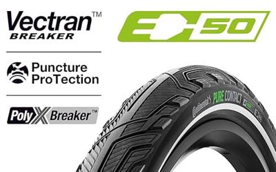 Continental "pure contact" buitenband tyre conti pure contact 40-622 black/reflex