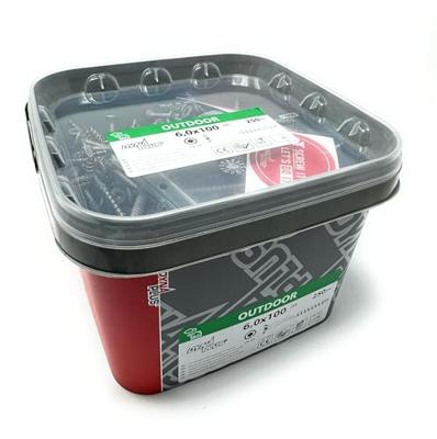 Dynaplus unischroef/spaanplaatschroef ar-coating platkop deeldraad +snijpunt torx tx30 6.0x100/55 | 250 stuks - 0289.14.50601