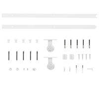 Schuifdeur met beslag 85x210 cm massief grenenhout - thumbnail