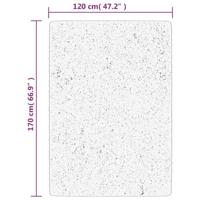 Vloerkleed hoogpolig glanzend 120x170 cm grijs - thumbnail