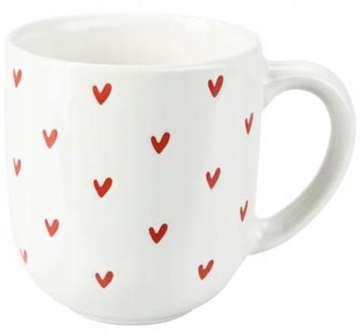 Beker aardewerk hartjes 300ml