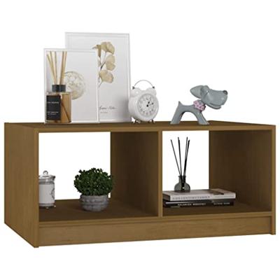 Salontafel 75x50x33,5 cm massief grenenhout honingbruin Salontafel 75x50x33,5 cm massief grenenhout honingbruin