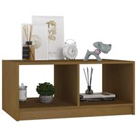 Salontafel 75x50x33,5 cm massief grenenhout honingbruin - thumbnail