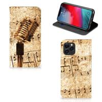 Apple iPhone 11 Pro Stand Case Bladmuziek - thumbnail