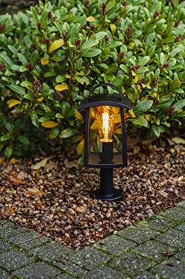 Lutec Leuke tuinlampKelsey zwart S - 7273604012