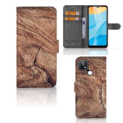OPPO A15 | Book Style Case | Tree Trunk