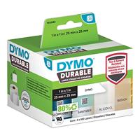 Etiket dymo labelwriter industrieel 25x25 2st wit - thumbnail