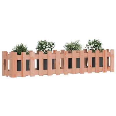 VidaXL Plantenbak verhoogd hekontwerp 150x30x30 cm massief douglashout VidaXL Plantenbak verhoogd hekontwerp 150x30x30 cm massief douglashout