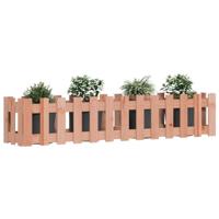 Plantenbak verhoogd hekontwerp 150x30x30 cm massief douglashout - thumbnail